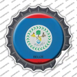 Belize Country Novelty Bottle Cap Sticker Decal