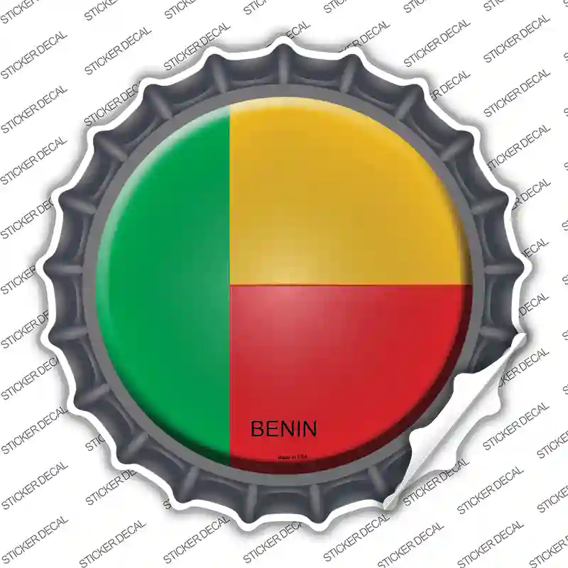 Benin Country Novelty Bottle Cap Sticker Decal