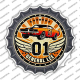 01 General Lee Novelty Bottle Cap Sticker Decal BC-2089s