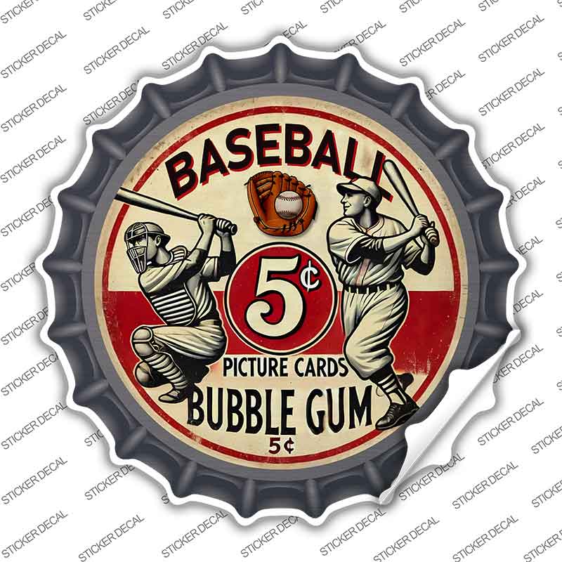 Baseball Novelty Bottle Cap Sticker Decal BC-2094s