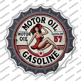 Motor Oil Gasoline Novelty Bottle Cap Sticker Decal BC-2095s