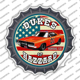 Dukes of Hazzard Novelty Bottle Cap Sticker Decal BC-2097s