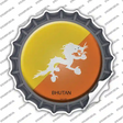 Bhutan Country Novelty Bottle Cap Sticker Decal