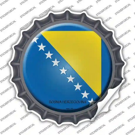 Bosnia Herzegovina Country Novelty Bottle Cap Sticker Decal