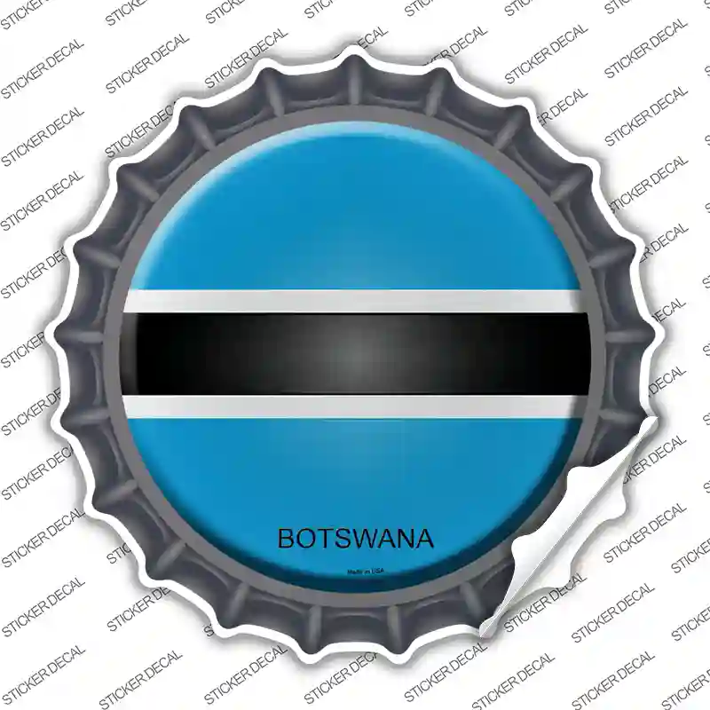 Botswana Country Novelty Bottle Cap Sticker Decal