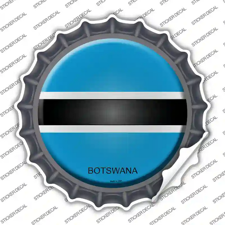 Botswana Country Novelty Bottle Cap Sticker Decal