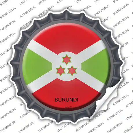 Burundi Country Novelty Bottle Cap Sticker Decal