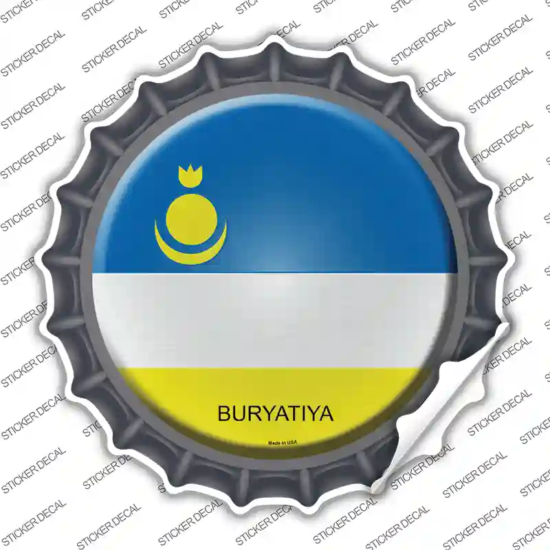 Buryatiya Country Novelty Bottle Cap Sticker Decal
