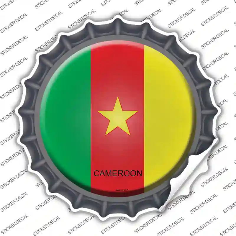 Cameroon Country Novelty Bottle Cap Sticker Decal