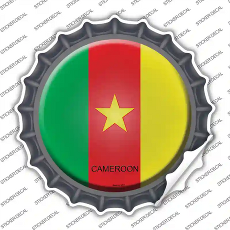 Cameroon Country Novelty Bottle Cap Sticker Decal