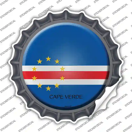 Cape Verde Country Novelty Bottle Cap Sticker Decal