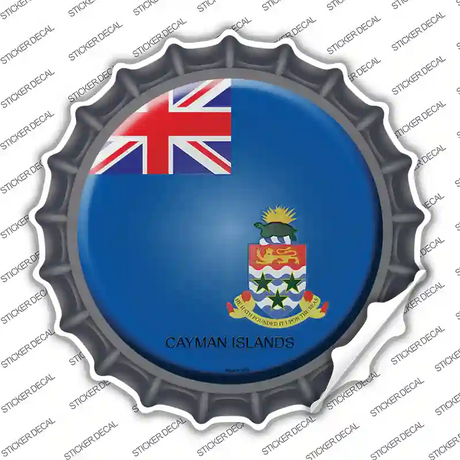 Cayman Islands Country Novelty Bottle Cap Sticker Decal