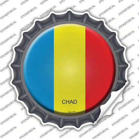 Chad Country Novelty Bottle Cap Sticker Decal