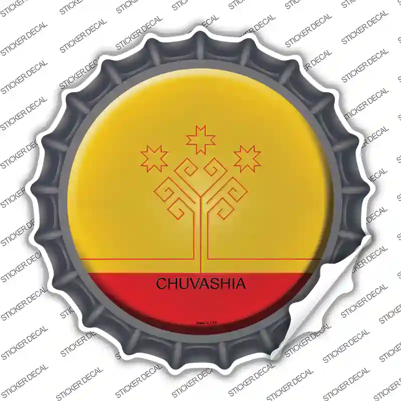 Chuvashia Country Novelty Bottle Cap Sticker Decal