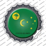 Cocos Islands Country Novelty Bottle Cap Sticker Decal