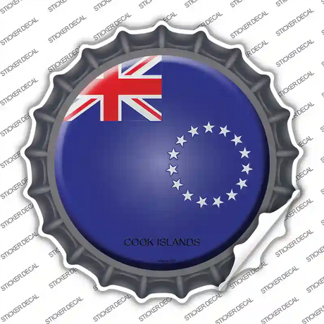 Cook Islands Country Novelty Bottle Cap Sticker Decal