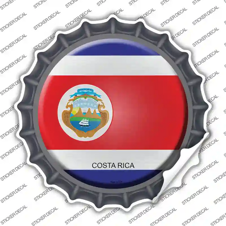 Costa Rica Country Novelty Bottle Cap Sticker Decal