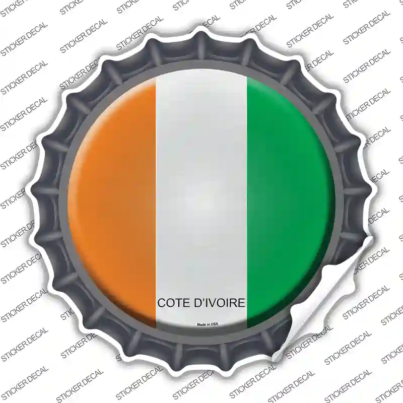 Cote Divoire Country Novelty Bottle Cap Sticker Decal