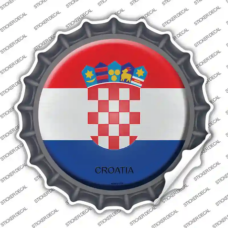 Croatia Country Novelty Bottle Cap Sticker Decal