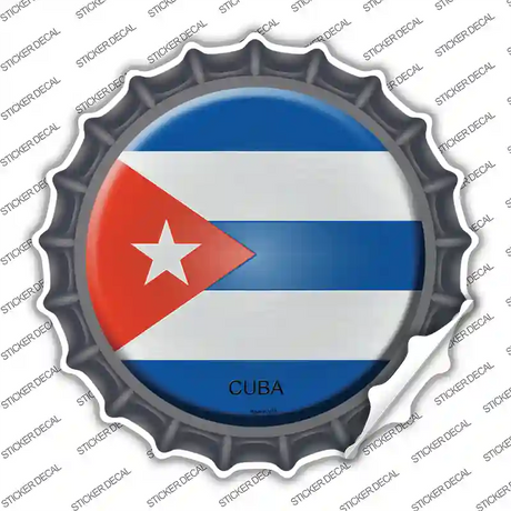 Cuba Country Novelty Bottle Cap Sticker Decal