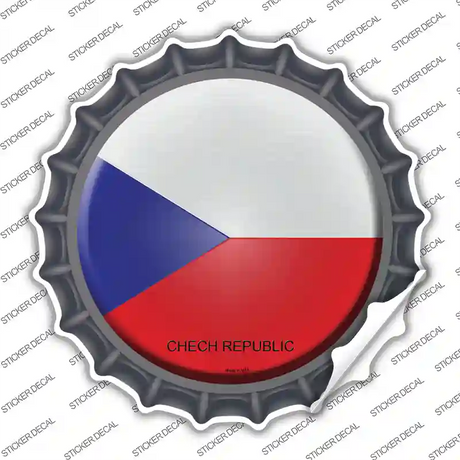 Czech Republic Country Novelty Bottle Cap Sticker Decal