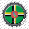 Dominica Country Novelty Bottle Cap Sticker Decal