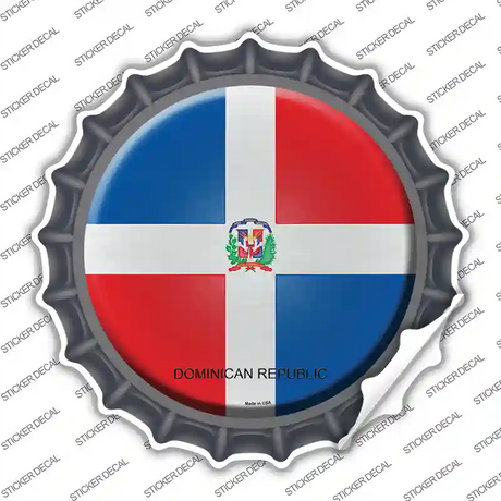 Dominican Republic Country Novelty Bottle Cap Sticker Decal