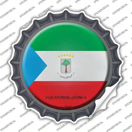 Equatorial Guinea Country Novelty Bottle Cap Sticker Decal