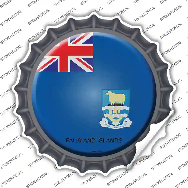 Falkland Islands Country Novelty Bottle Cap Sticker Decal