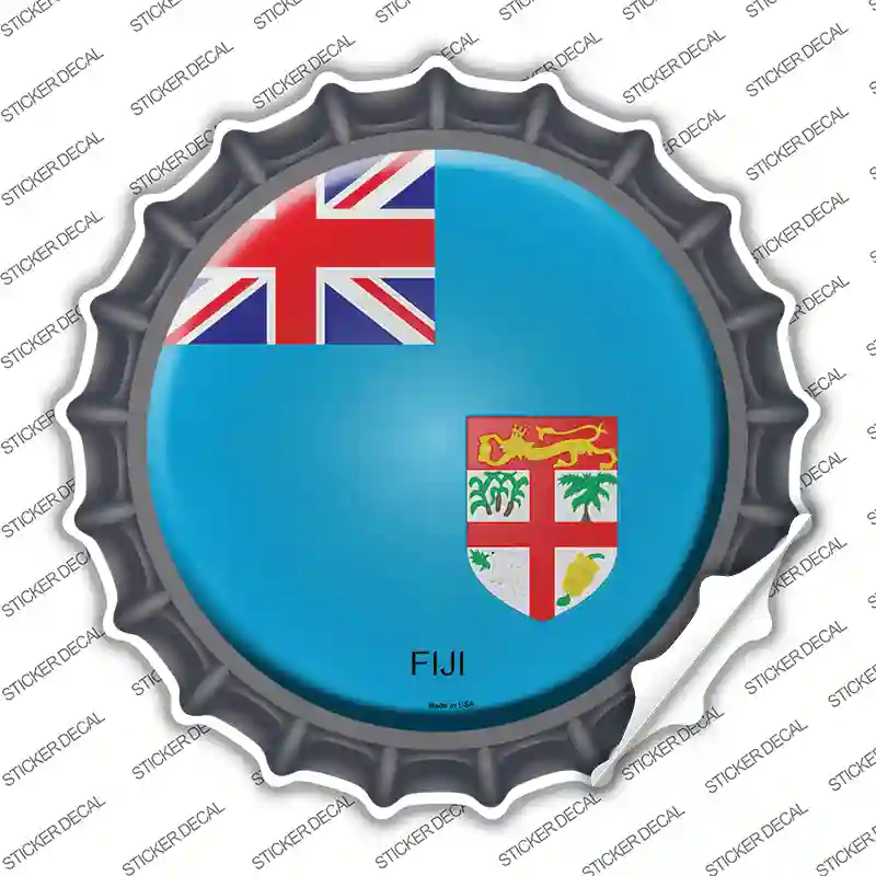 Fiji Country Novelty Bottle Cap Sticker Decal