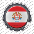 French Polynesia Country Novelty Bottle Cap Sticker Decal