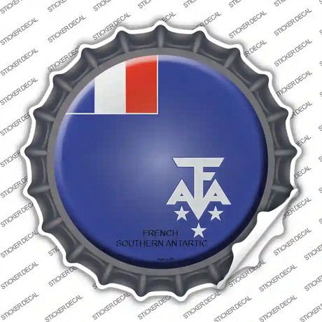 French Southern Antarctic Country Novelty Bottle Cap Sticker Decal