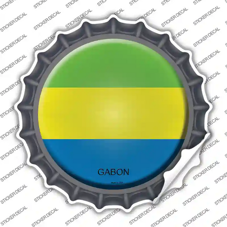 Gabon Country Novelty Bottle Cap Sticker Decal