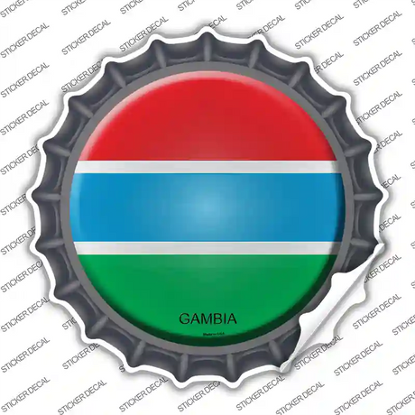 Gambia Country Novelty Bottle Cap Sticker Decal