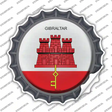 Gibraltar Country Novelty Bottle Cap Sticker Decal