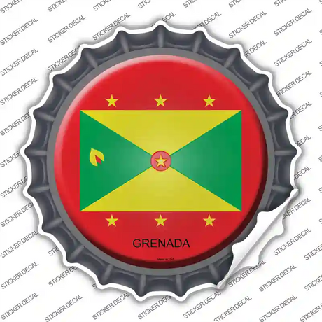 Grenada Country Novelty Bottle Cap Sticker Decal