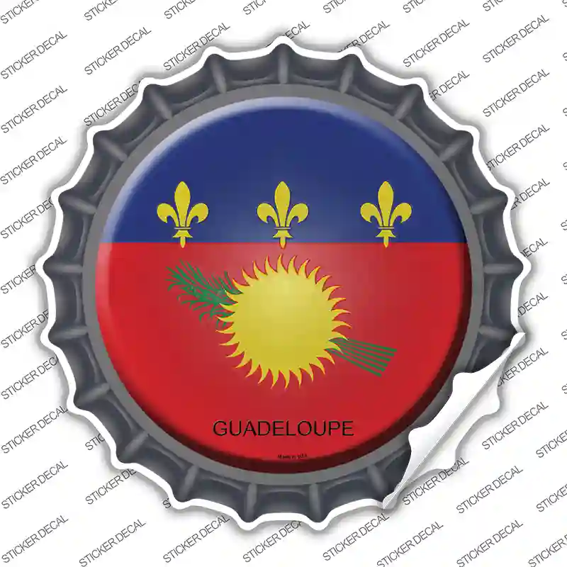 Guadeloupe Country Novelty Bottle Cap Sticker Decal