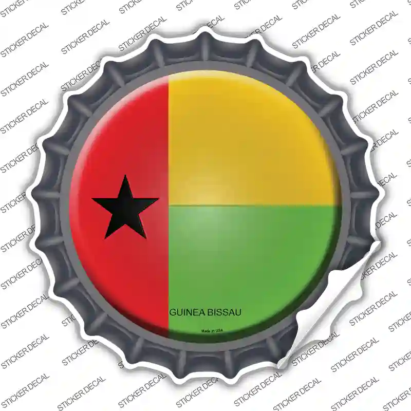 Guinea Bissau Country Novelty Bottle Cap Sticker Decal