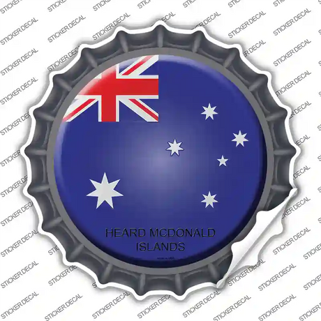Heard McDonald Islands Country Novelty Bottle Cap Sticker Decal