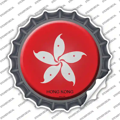 Hong Kong Country Novelty Bottle Cap Sticker Decal