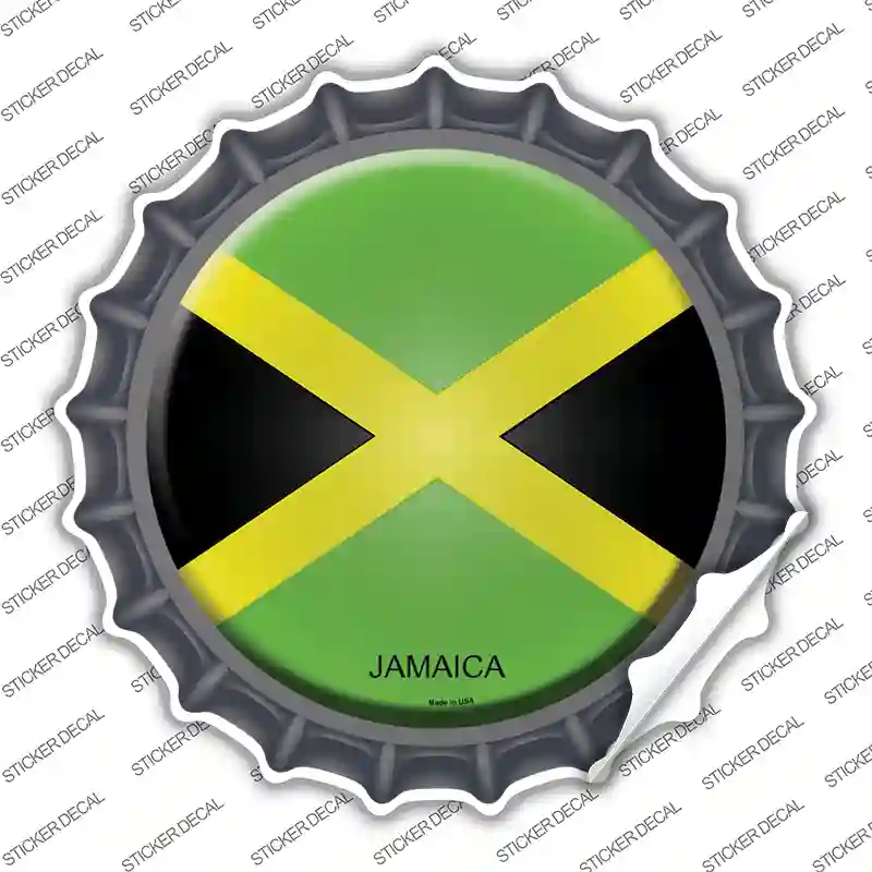 Jamaica Country Novelty Bottle Cap Sticker Decal