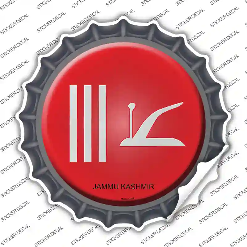 Jammu Kashmir Country Novelty Bottle Cap Sticker Decal
