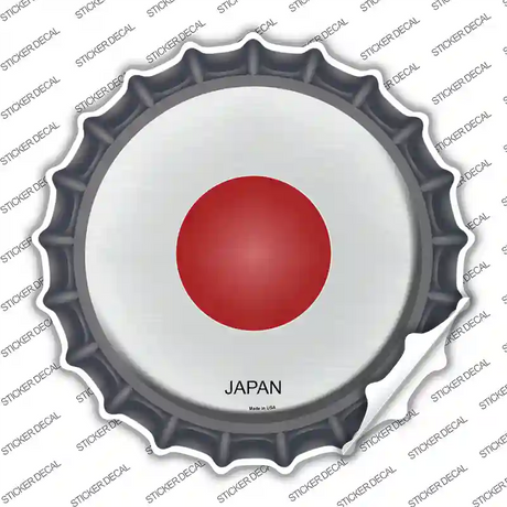 Japan Country Novelty Bottle Cap Sticker Decal