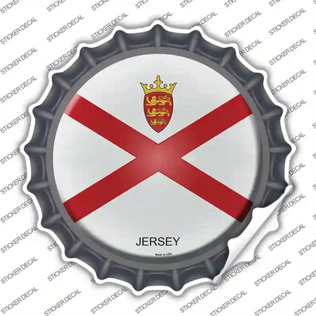 Jersey Country Novelty Bottle Cap Sticker Decal