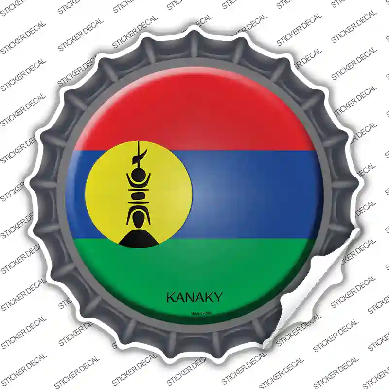 Kanaky Country Novelty Bottle Cap Sticker Decal