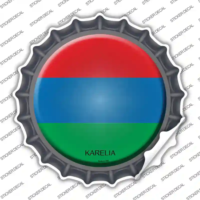 Karelia Country Novelty Bottle Cap Sticker Decal