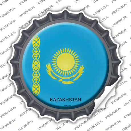 Kazakhstan Country Novelty Bottle Cap Sticker Decal