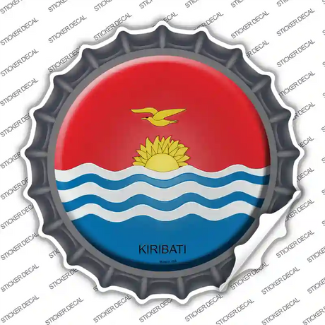 Kiribati Country Novelty Bottle Cap Sticker Decal