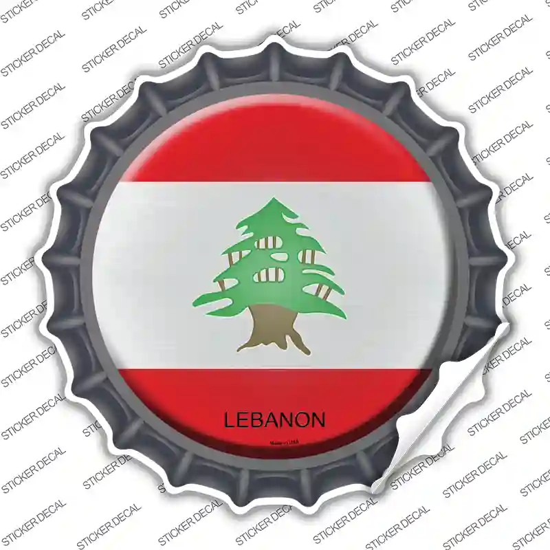 Lebanon Country Novelty Bottle Cap Sticker Decal