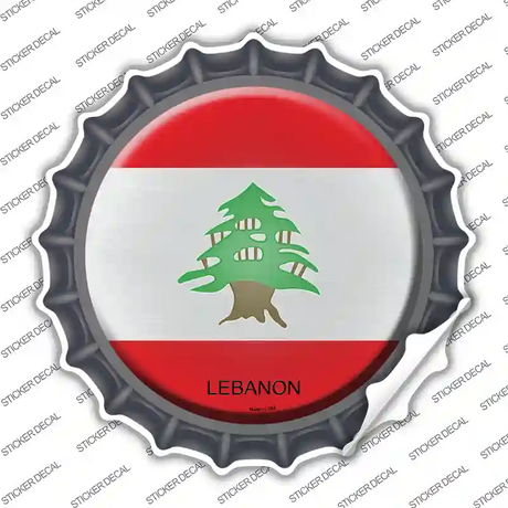 Lebanon Country Novelty Bottle Cap Sticker Decal